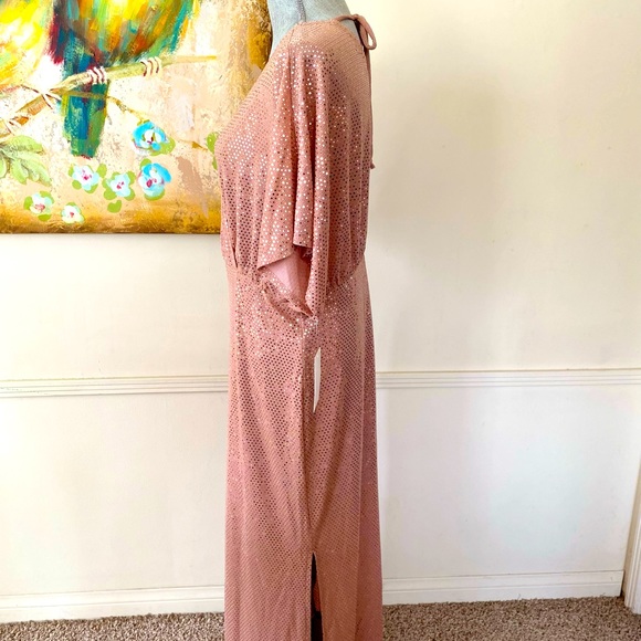ALEX B NITES WOMAN ROSE GOLD SEQUIN  FORMAL DRESS PLUS SIZE 20W 🌟NWT🌟 - Picture 7 of 14